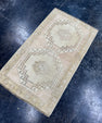 Turkish Mini Rug Oriental Hand Knotted Vintage Rug  1'8'' x  3' #12227