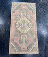 Turkish Mini Rug Oriental Hand Knotted Vintage Rug  1'8'' x  3'4'' #12226