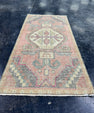 Turkish Mini Rug Oriental Hand Knotted Vintage Rug  1'8'' x  3'4'' #12226