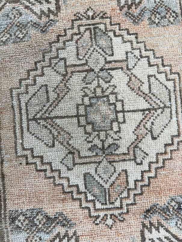 Turkish Mini Rug Oriental Hand Knotted Vintage Rug  1'6'' x  2'10'' #12225