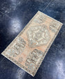 Turkish Mini Rug Oriental Hand Knotted Vintage Rug  1'6'' x  2'10'' #12225