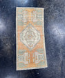 Turkish Mini Rug Oriental Hand Knotted Vintage Rug  1'5'' x  3' #12224