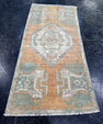 Turkish Mini Rug Oriental Hand Knotted Vintage Rug  1'5'' x  3' #12224