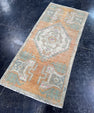 Turkish Mini Rug Oriental Hand Knotted Vintage Rug  1'5'' x  3' #12224
