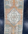 Turkish Mini Rug Oriental Hand Knotted Vintage Rug  1'5'' x  3' #12224