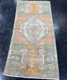 Turkish Mini Rug Oriental Hand Knotted Vintage Rug  1'5'' x  3' #12224