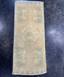 Turkish Mini Rug Oriental Hand Knotted Vintage Rug  1'5'' x  3'4'' #12221