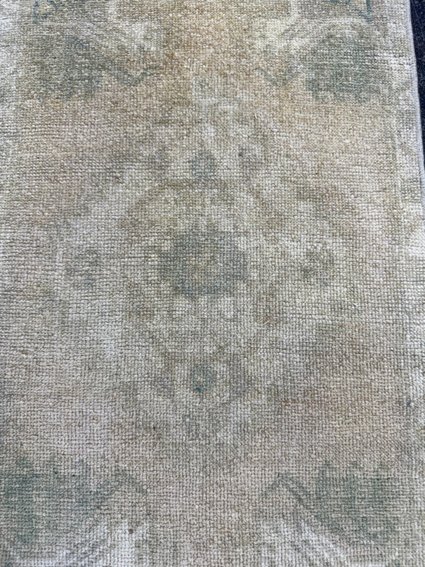 Turkish Mini Rug Oriental Hand Knotted Vintage Rug  1'5'' x  3'4'' #12221