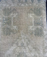 Turkish Mini Rug Oriental Hand Knotted Vintage Rug  1'5'' x  3'4'' #12221