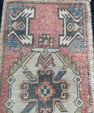 Turkish Mini Rug Oriental Hand Knotted Vintage Rug  1'6'' x  3' #12222
