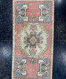 Turkish Mini Rug Oriental Hand Knotted Vintage Rug  1'6'' x  3' #12222