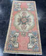 Turkish Mini Rug Oriental Hand Knotted Vintage Rug  1'6'' x  3' #12222