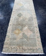 Turkish Mini Rug Oriental Hand Knotted Vintage Rug  1'4'' x  3'4'' #12223