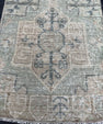 Turkish Mini Rug Oriental Hand Knotted Vintage Rug  1'7'' x  3'3'' #12220