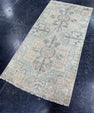 Turkish Mini Rug Oriental Hand Knotted Vintage Rug  1'7'' x  3'3'' #12220