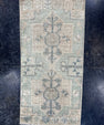 Turkish Mini Rug Oriental Hand Knotted Vintage Rug  1'7'' x  3'3'' #12220