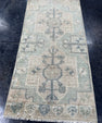 Turkish Mini Rug Oriental Hand Knotted Vintage Rug  1'7'' x  3'3'' #12220