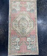 Turkish Mini Rug Oriental Hand Knotted Vintage Rug  1'6'' x  3' #12219