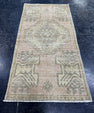 Turkish Mini Rug Oriental Hand Knotted Vintage Rug  1'6'' x  2'11'' #12218