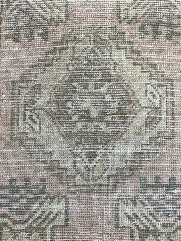 Turkish Mini Rug Oriental Hand Knotted Vintage Rug  1'6'' x  2'11'' #12218