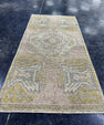 Turkish Mini Rug Oriental Hand Knotted Vintage Rug  1'6'' x  3'1'' #12217