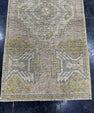 Turkish Mini Rug Oriental Hand Knotted Vintage Rug  1'6'' x  3'1'' #12217