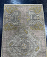 Turkish Mini Rug Oriental Hand Knotted Vintage Rug  1'6'' x  3'1'' #12217