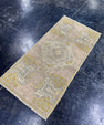 Turkish Mini Rug Oriental Hand Knotted Vintage Rug  1'6'' x  3'1'' #12217