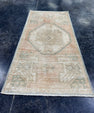 Turkish Mini Rug Oriental Hand Knotted Vintage Rug  1'5'' x  2'11'' #12216