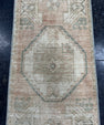 Turkish Mini Rug Oriental Hand Knotted Vintage Rug  1'5'' x  2'11'' #12216