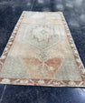 Turkish Mini Rug Oriental Hand Knotted Vintage Rug  1'8'' x  3' #12215