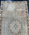 Turkish Mini Rug Oriental Hand Knotted Vintage Rug  1'8'' x  3' #12215