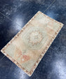 Turkish Mini Rug Oriental Hand Knotted Vintage Rug  1'8'' x  3' #12215