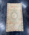 Turkish Mini Rug Oriental Hand Knotted Vintage Rug  1'8'' x  3' #12215