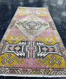 Turkish Mini Rug Oriental Hand Knotted Vintage Rug  1'7'' x  3'3'' #12214