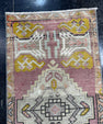 Turkish Mini Rug Oriental Hand Knotted Vintage Rug  1'7'' x  3'3'' #12214