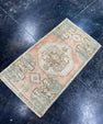 Turkish Mini Rug Oriental Hand Knotted Vintage Rug  1'6'' x  2'8'' #12213