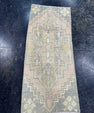 Turkish Mini Rug Oriental Hand Knotted Vintage Rug  1'5'' x  3'2'' #12212
