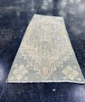Turkish Mini Rug Oriental Hand Knotted Vintage Rug  1'5'' x  3'2'' #12212