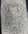Turkish Mini Rug Oriental Hand Knotted Vintage Rug  1'5'' x  3'2'' #12212
