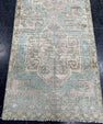 Turkish Mini Rug Oriental Hand Knotted Vintage Rug  1'7'' x  3'4'' #12209