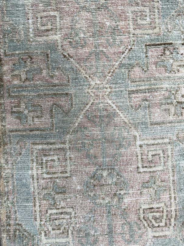 Turkish Mini Rug Oriental Hand Knotted Vintage Rug  1'7'' x  3'4'' #12209