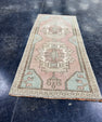 Turkish Mini Rug Oriental Hand Knotted Vintage Rug  1'6'' x  3'5'' #12210