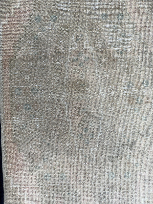 Turkish Mini Rug Oriental Hand Knotted Vintage Rug  1'7'' x  3'2'' #12206