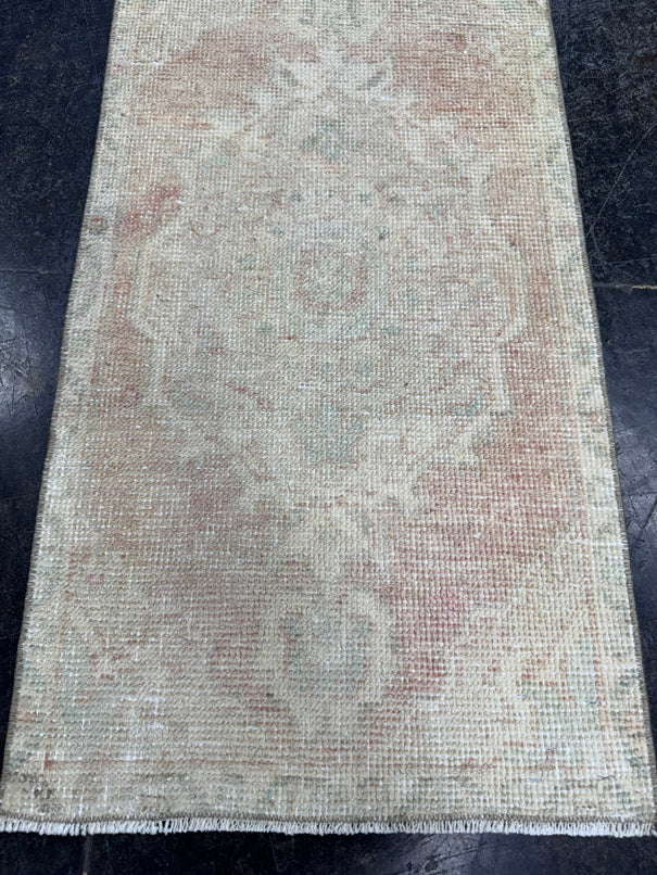 Turkish Mini Rug Oriental Hand Knotted Vintage Rug  1'7'' x  2'11'' #12203