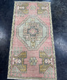 Turkish Mini Rug Oriental Hand Knotted Vintage Rug  1'7'' x  3'2'' #12207