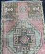 Turkish Mini Rug Oriental Hand Knotted Vintage Rug  1'7'' x  3'2'' #12207