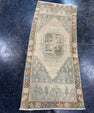 Turkish Mini Rug Oriental Hand Knotted Vintage Rug  1'5'' x  3'3'' #12197