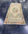 Turkish Mini Rug Oriental Hand Knotted Vintage Rug  1'5'' x  3'3'' #12197