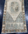 Turkish Mini Rug Oriental Hand Knotted Vintage Rug  1'5'' x  3'3'' #12197